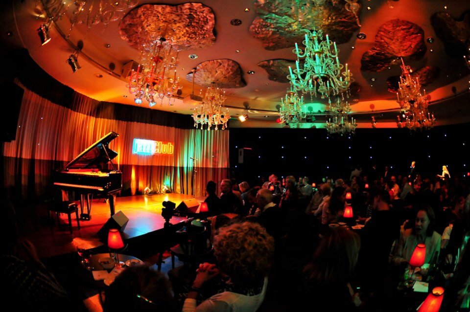 Piano and stage at the Concertgebouw